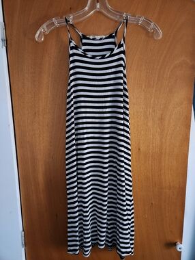 Rolla Coster Black & White Striped Tank Dress